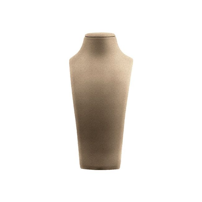 Busto espositore personalizzato effetto nappa per gioielli cd-c101-np50
