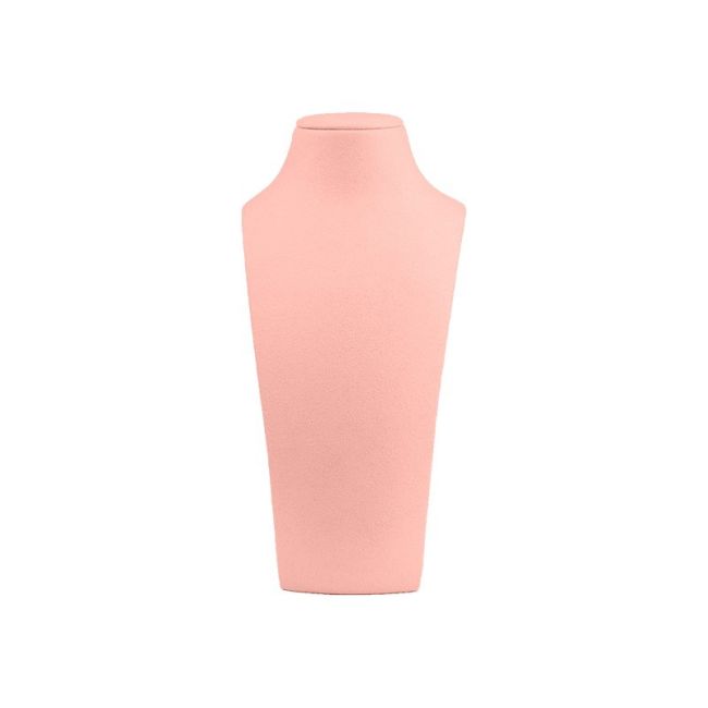 Buste présentoir personnalisé en microfibre pour bijoux cd-c102-mf-98