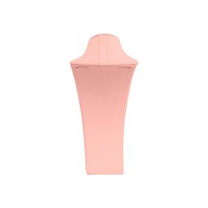 Peto busto display personalizado en microfibra para joyeria bisuteria y joyas cd-c102-mf-98