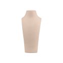 Busto expositor personalizado para joias em microfibra cd-c102-mf-297
