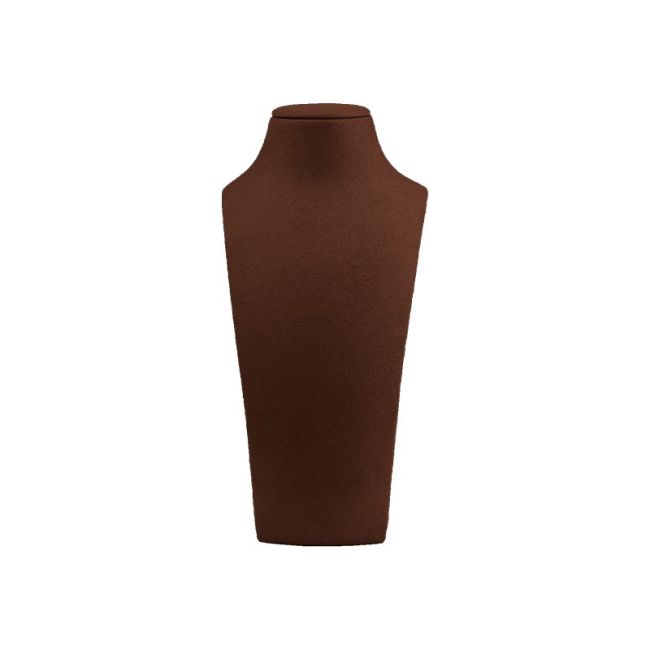 Buste présentoir personnalisé en microfibre pour bijoux cd-c102-mf-503