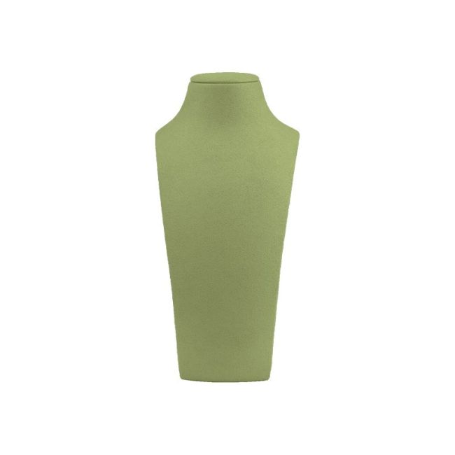 Busto expositor personalizado para joias em microfibra cd-c102-mf-552