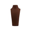 Busto expositor personalizado para joias em microfibra cd-c104-mf-503