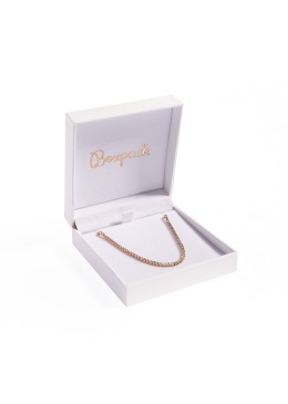 Estuche polipiel blanco para colgante 87x91x30 mm. FR-4-C-B