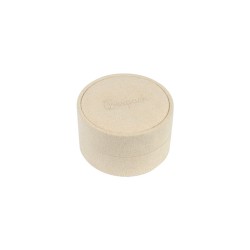 Caja redonda multiusos beige para joyas bisutería y joyería 60øx40 mm PR-1-BG