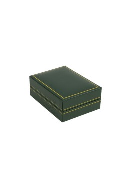 Estuche polipiel verde para colgante 59x79x30 mm. J-04-C-V