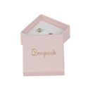 Cardboard earring box, rose quartz 50 x 50 x 23 mm PI-40