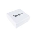 Astuccio in cartone per orecchini, bianco testurizzato 50 x 50 x 23 mm MP-40