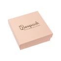 Caja de cartón para conjunto de colgante de joyería y bisutería 86x86x24 Mm color rosa cuarzo pi-80