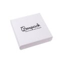 Caja de cartón para conjunto de colgante de joyería y bisutería 86x86x24 Mm color blanco texturizado  mp-80