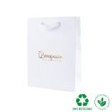 Sac en papier mat pour bijoux et montres, blanc 180 x 250 x 100 mm E-B-L-B