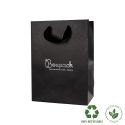 Bolsa de papel mate negra para joyería bisutería y relojería 180x250x100 mm E-B-L-N