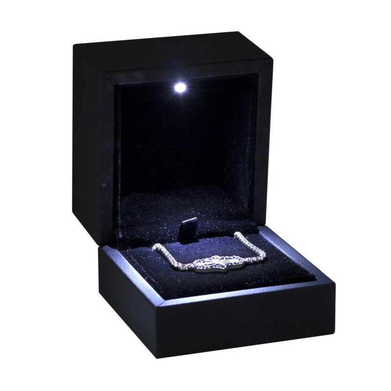 Estuche con led para colgante negro 60x65x50 mm LE-13-C