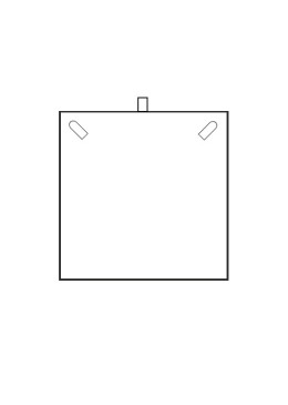 Estuche polipiel blanco para collar de joyería bisutería joyas FR-7-C-B