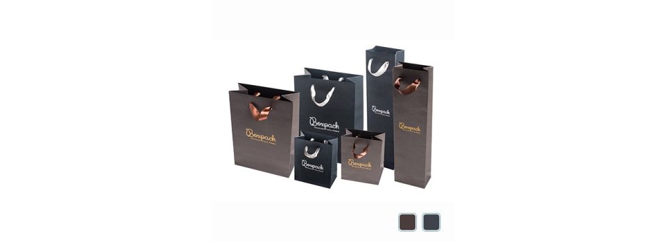 Paper Bags with Ribbon Handles for Jewellery | Packaging