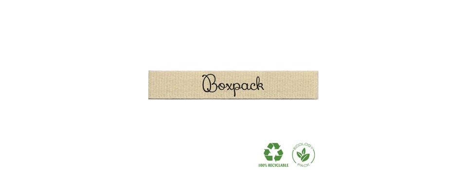 Katoenen linten met logo | Groothandel | Boxpack